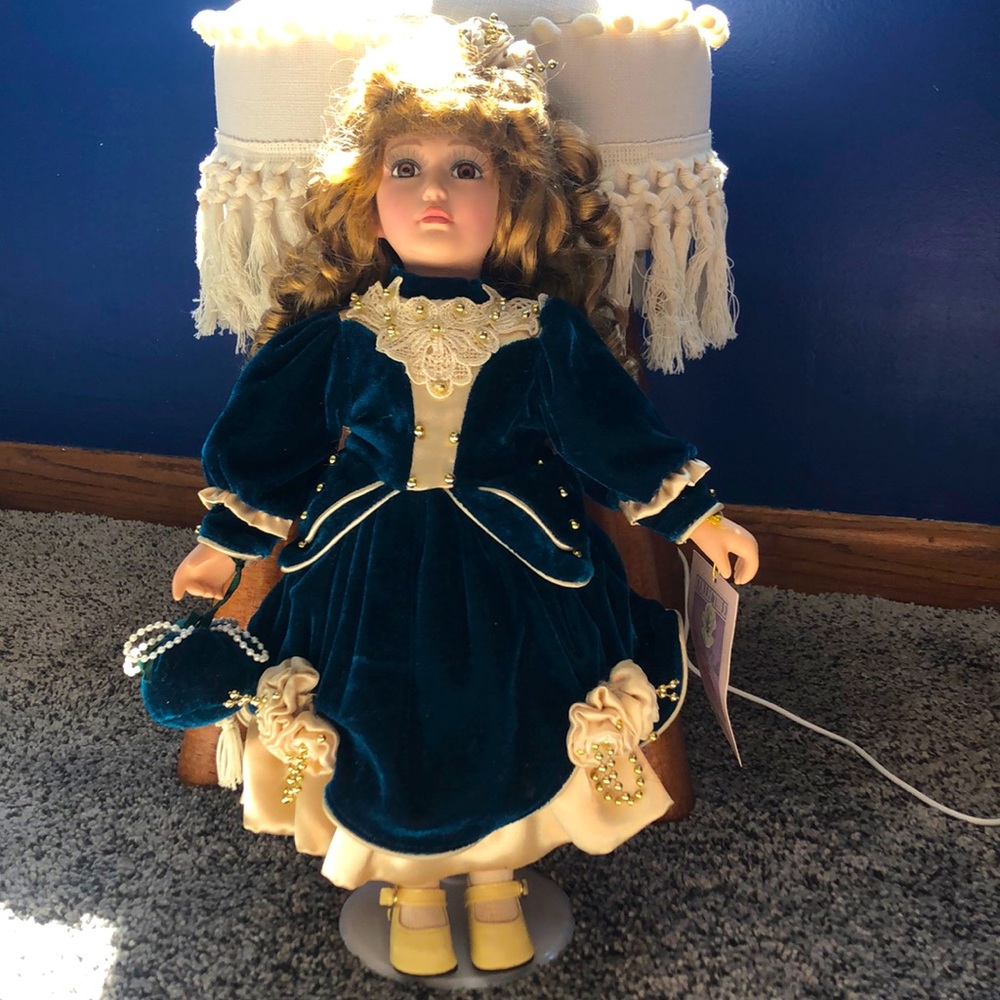 Victorian Porcelain Doll 16”